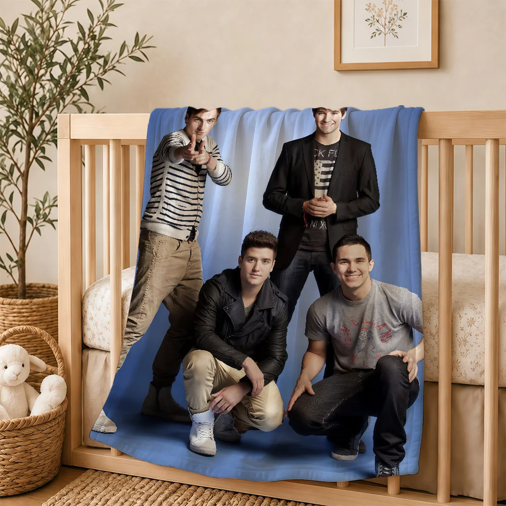 B-Big T-TimeS R-Rush Band Blanket For Soft Warm Knee For Bedroom Living Room Bed Sofa Camping Picnic Office Gift