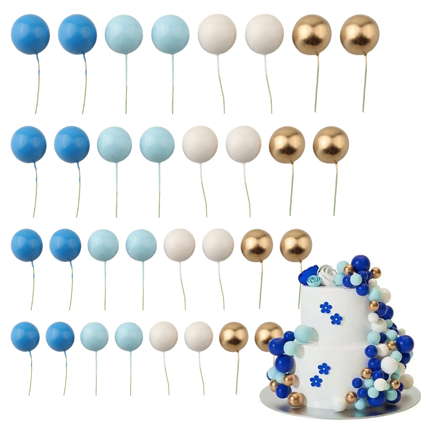 32 Piece Set 20*20*4.5cm Party Cake Decoration Non-fading Design Versatile Cake Decor Vibrant Colors Hassle-free Decorating