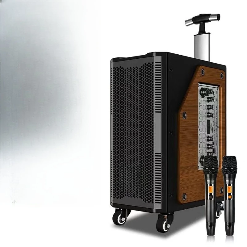 

Outdoor Karaoke audio high power bass square dance singing with live sound card Bluetooth wireless