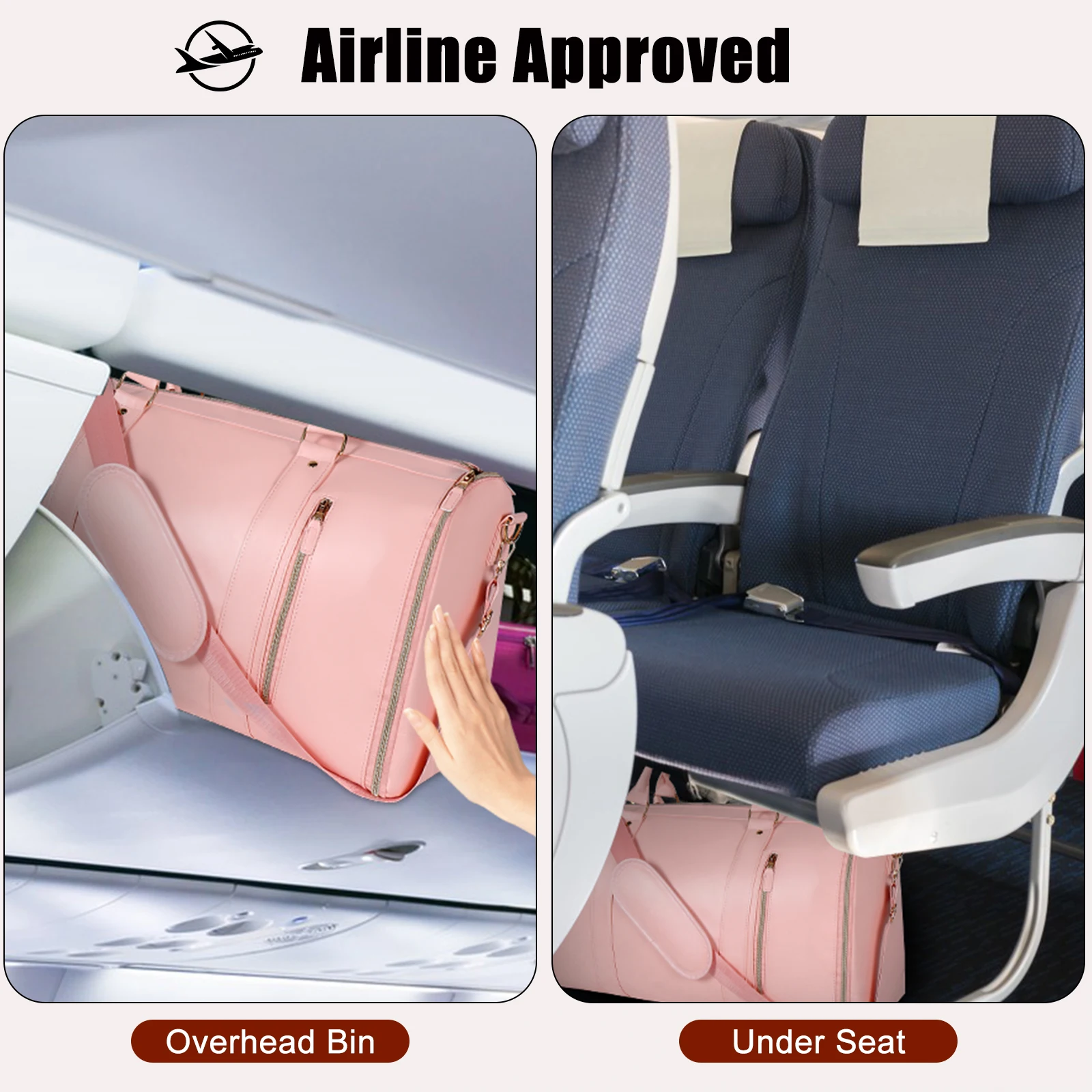 Bolsa de viagem dobrável personalizada de grande capacidade, couro pu, à prova d'água, resistente a manchas, bolsa de armazenamento para roupas ao ar livre