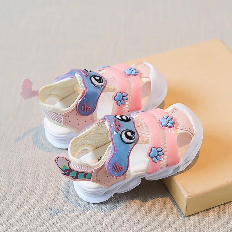 Fashion Baby First Walkers 2026 Spring New Kids Sandals Simple Versatile Boys' Beach Shoes Sweet Cute Girls' Cartoon Sandals