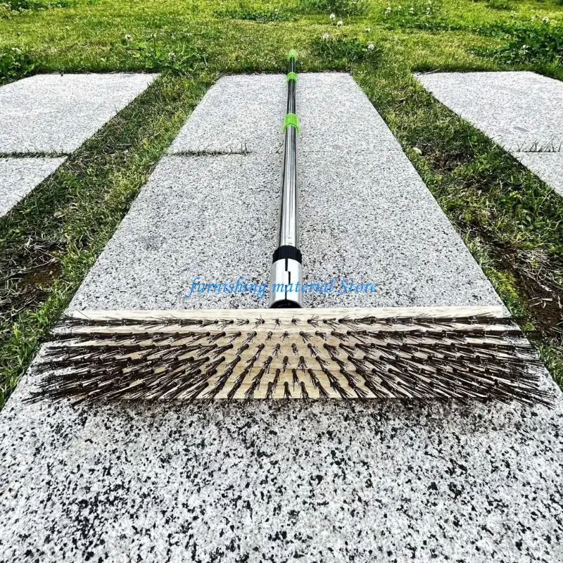 Y5GD Strong 12 Inch Wide Bristle Brush Perfect For Patio Driveway And Basement
