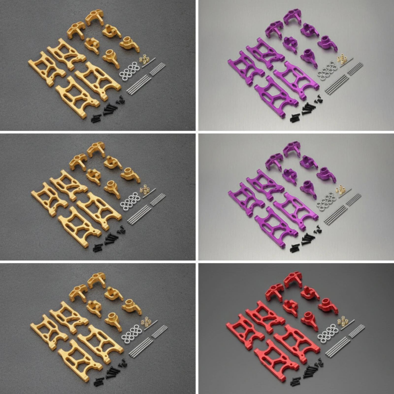 RC Car Replacement Parts Metal RC Car Parts Kit Accessory Kit Precision-Cut Hardware Accurate Dampening for Hobbyists - view 4