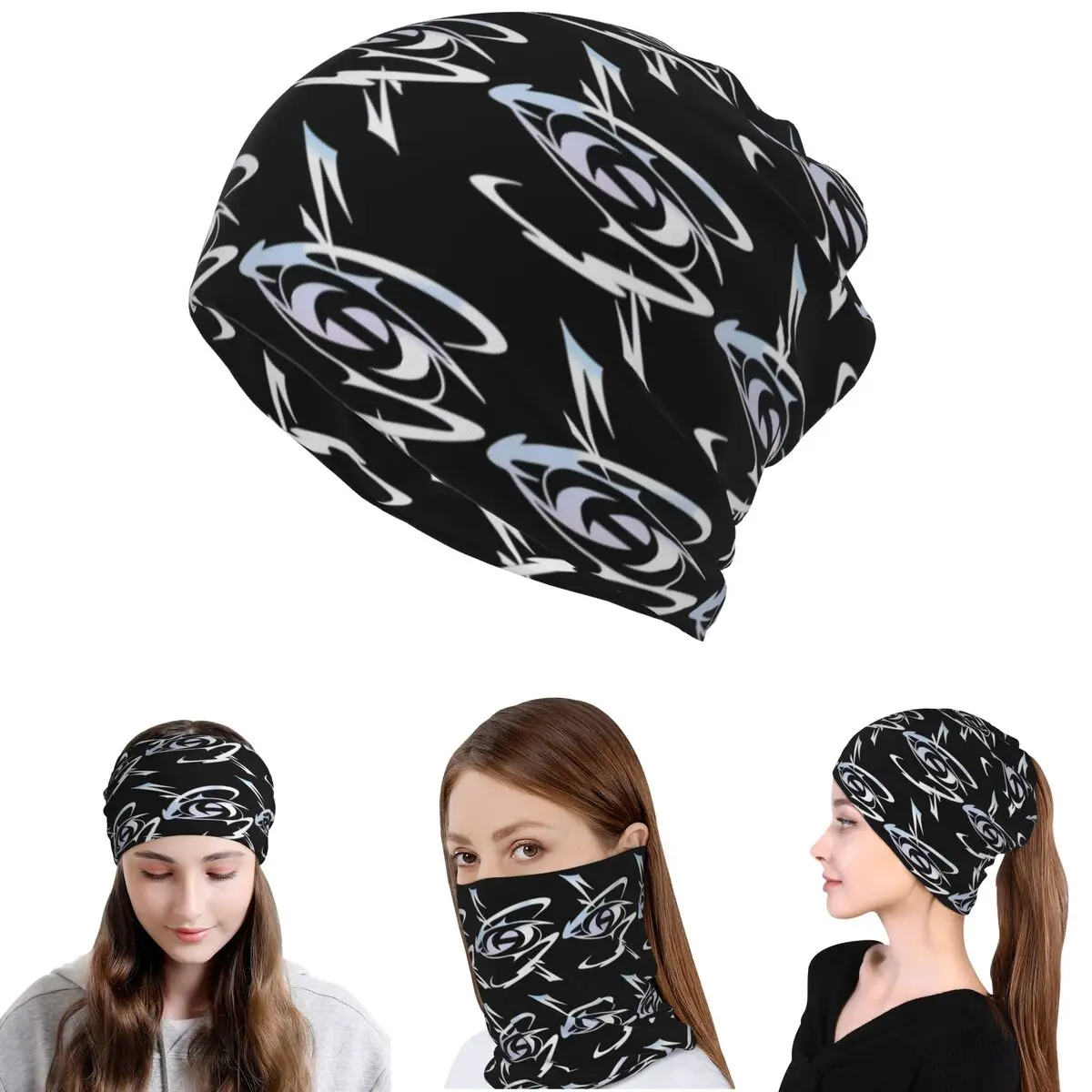 

Kpop ATEEZs Logo A TEEnager Zs Bandana Neck Cover Mask Scarf Warm Cycling Scarf Beanies Hat Unisex Adult Windproof