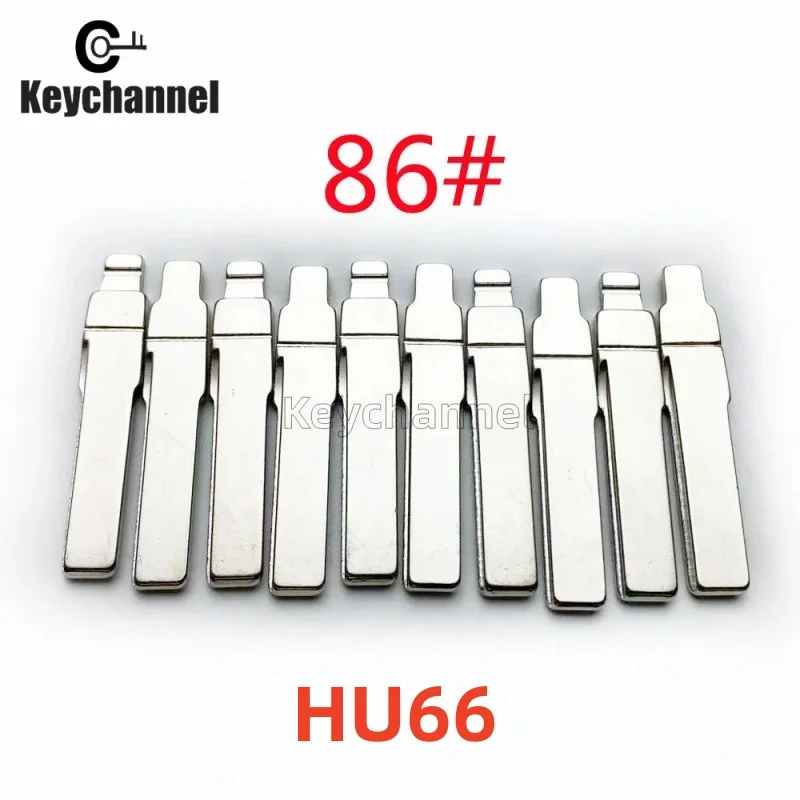 10pcs HU66 Car Key Blade #86 KD Folding Key Blank for VW Golf MK7 Polo Jetta Tiguan Skoda Audi A3 for KEYDIY Xhorse VVDI Remote