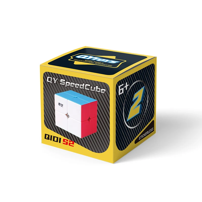 Qiyi Qidi S2 2x2x2 Magic Cube QY Stickerless 2x2 Speed Cube Puzzle Cubes Educational Toys For Children Gift
