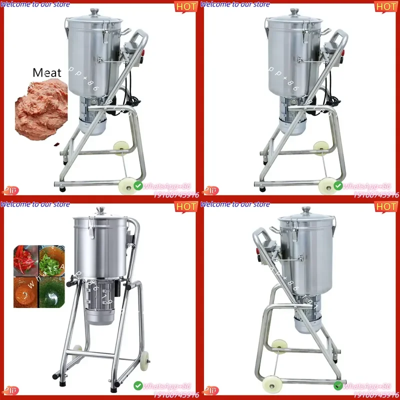 CE Certificate Vertical Cutter Mixer Commercial Food Blender Stainless Steel Tilting Bowl Food Processor Fruit and Vegetable