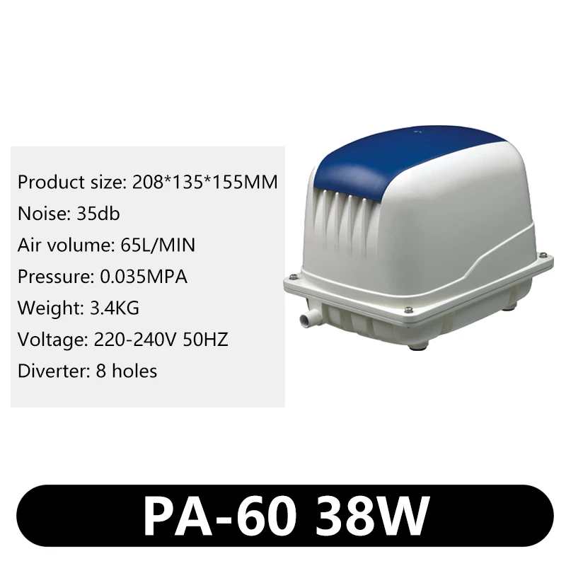 Jebao Jecod Luchtcompressor Luchtpomp PA-35 PA-45 PA-60 PA-80 PA-100 PA-150 PA-200 PA-250 Aquarium Zuurstof Machine Vis Aquarium