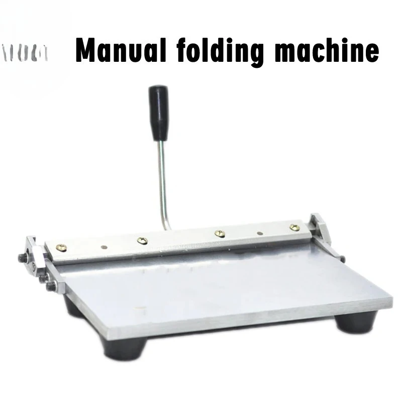 14 Inch Manual Leather Edge Folding Machine, Plastic Flanging Tool for Wallet & Handbag Making