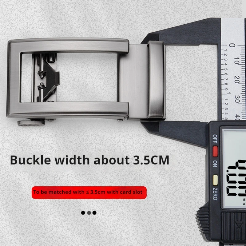 Automatische Gürtelschnalle für Herren, Zubehör für Breite 3,3 cm–3,5 cm, Ratschengürtel, Legierung, automatische Schnalle, Gürtelersatzschnalle – Detail 4