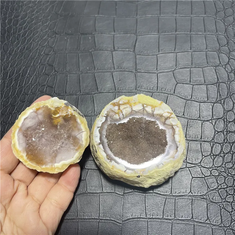 

Agate Cornucopia Geode Ornament Gift Box For Collection Healing Crystal Geodes