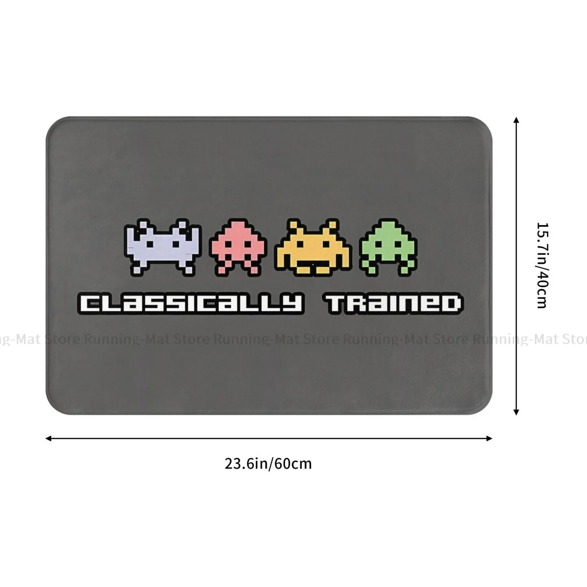 Retro Commodore 64 Anti-Slip Doormat Room Mat Classically Trained Pixel Game Balcony Carpet Entrance Door Rug Bedroom Decor