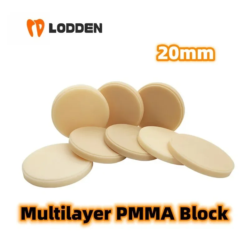 Dental Lab Multilayer PMMA Block Open System (98mm)*20mm for dental lab CAD/CAM vita 16colors