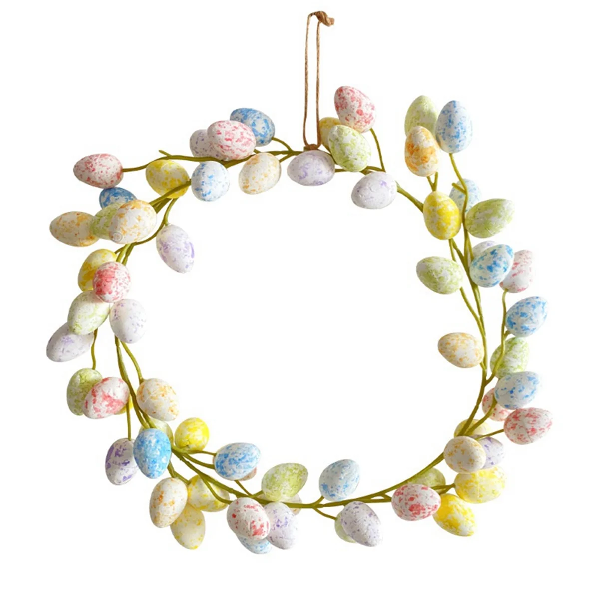 Easter Wreaths for Front Door Easter Eggs Wreath Front Door Hanging Garlands Artificial Flower Wreath