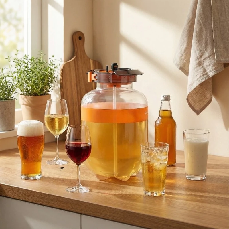 Craft Beer 5L Fermenter Fruit Wine Kombucha Wine Cider Hard Soda