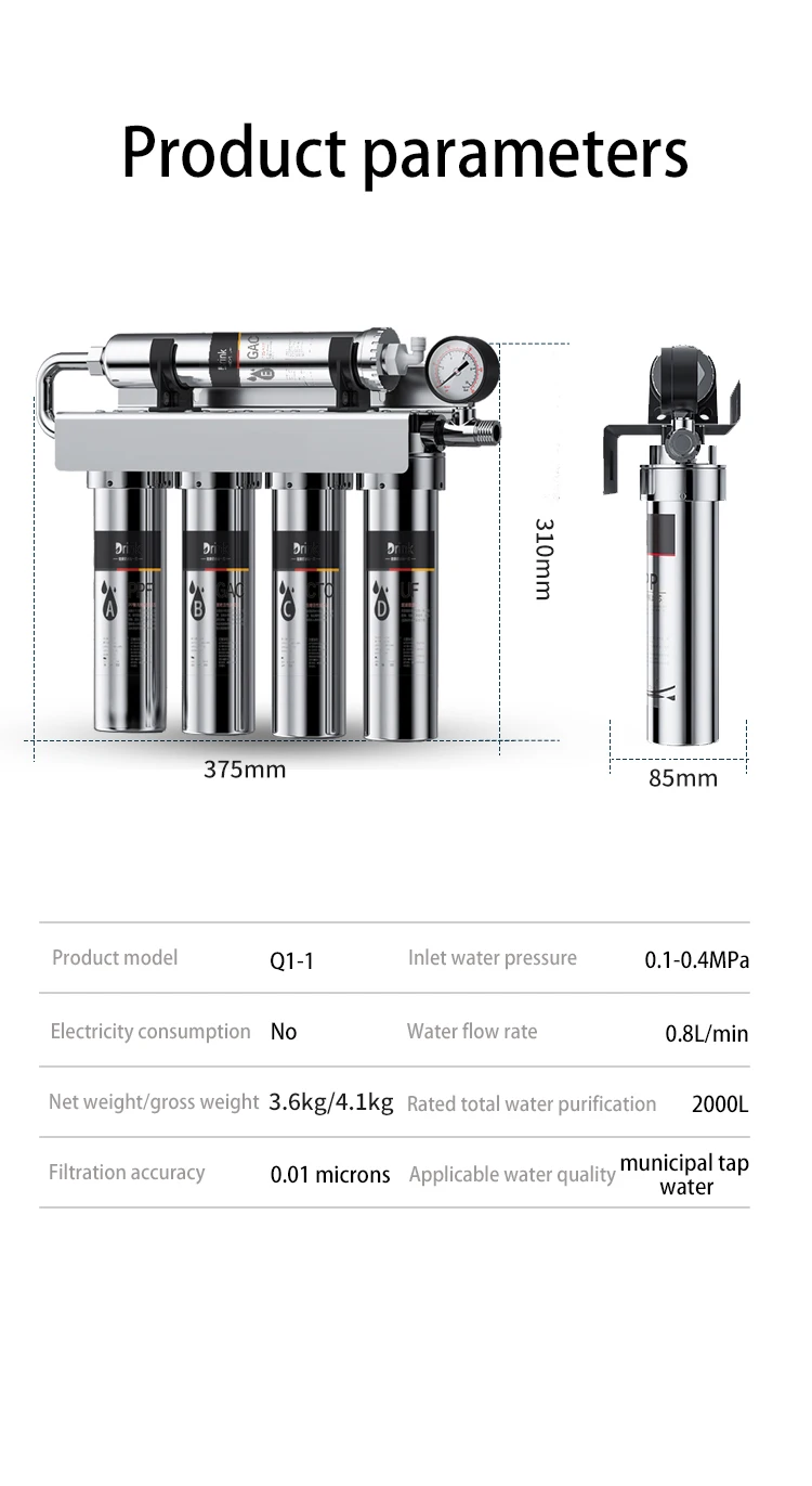 Level 5 water purifier water filter system or water filter view 6
