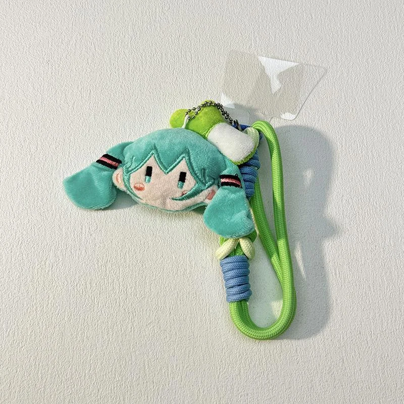 Hatsune Miku الهاتف المحمول الحبل Kawaii الإبداعية قصيرة حبل قلادة المرأة موضة الهاتف شنقا حبل حزام الملحقات