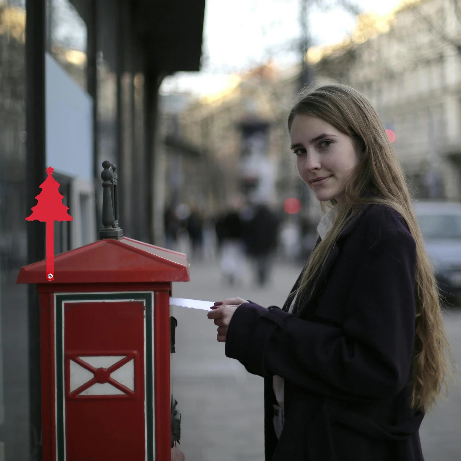 

Red Replacement Flag Acrylic Durable Decorative Sign Hanging Yard Decor Mailbox Accessories Wall Decor Compatible With Various