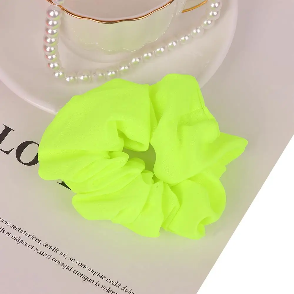 Ladies Scrunch Neon Colour Hair Accessories Hair Rope Hair Ties Headwear