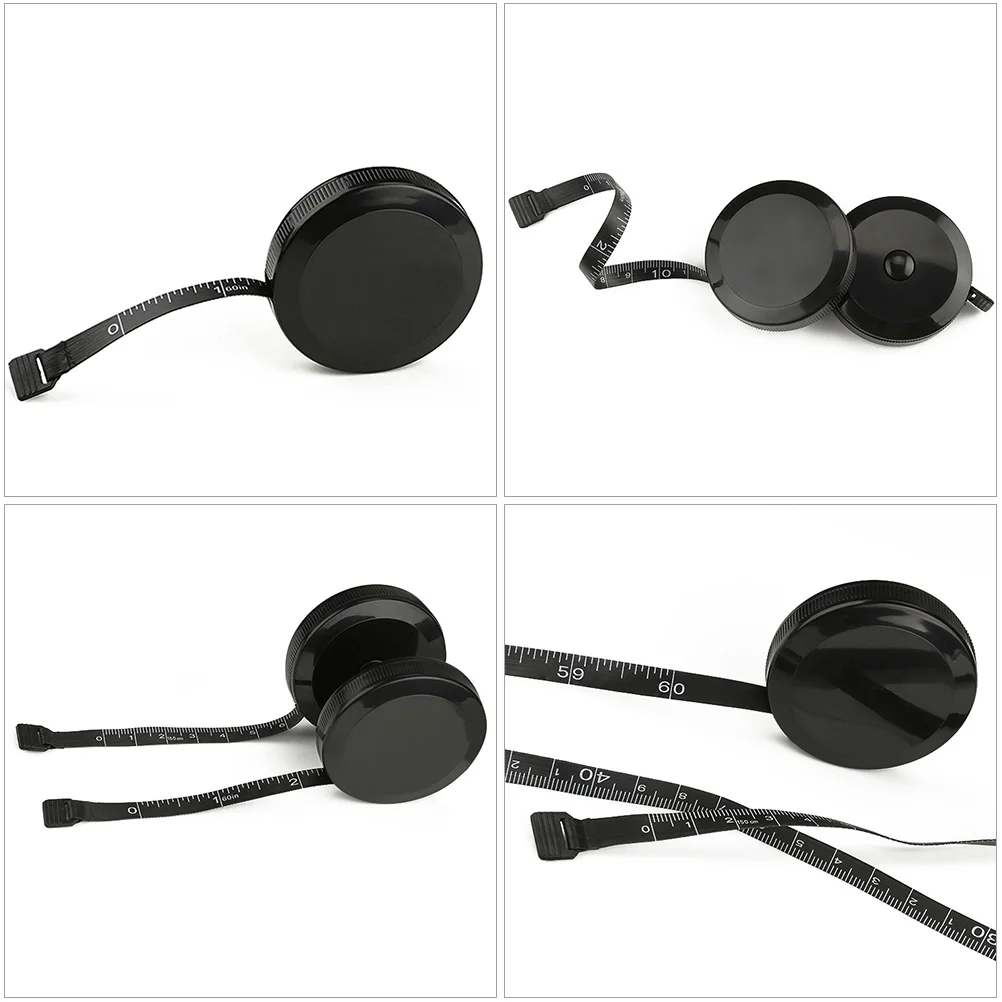 Mini Round Tape Measure Plastic Metric System Waist Distance Band Measuring Ruler Tool Flexible Durable Safe Body Measurement