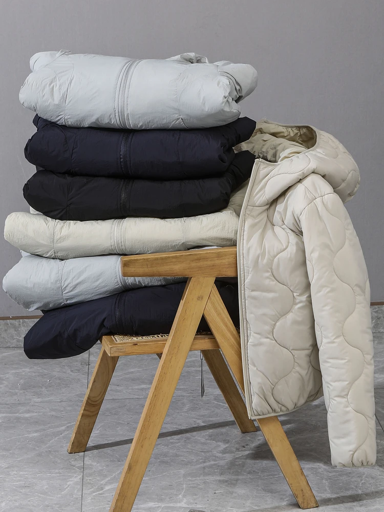 

Мужская и женская повседневная хлопковая куртка с капюшоном, теплая, двусторонняя, для активного отдыха, модная, городская, приталенного кроя, на молнии