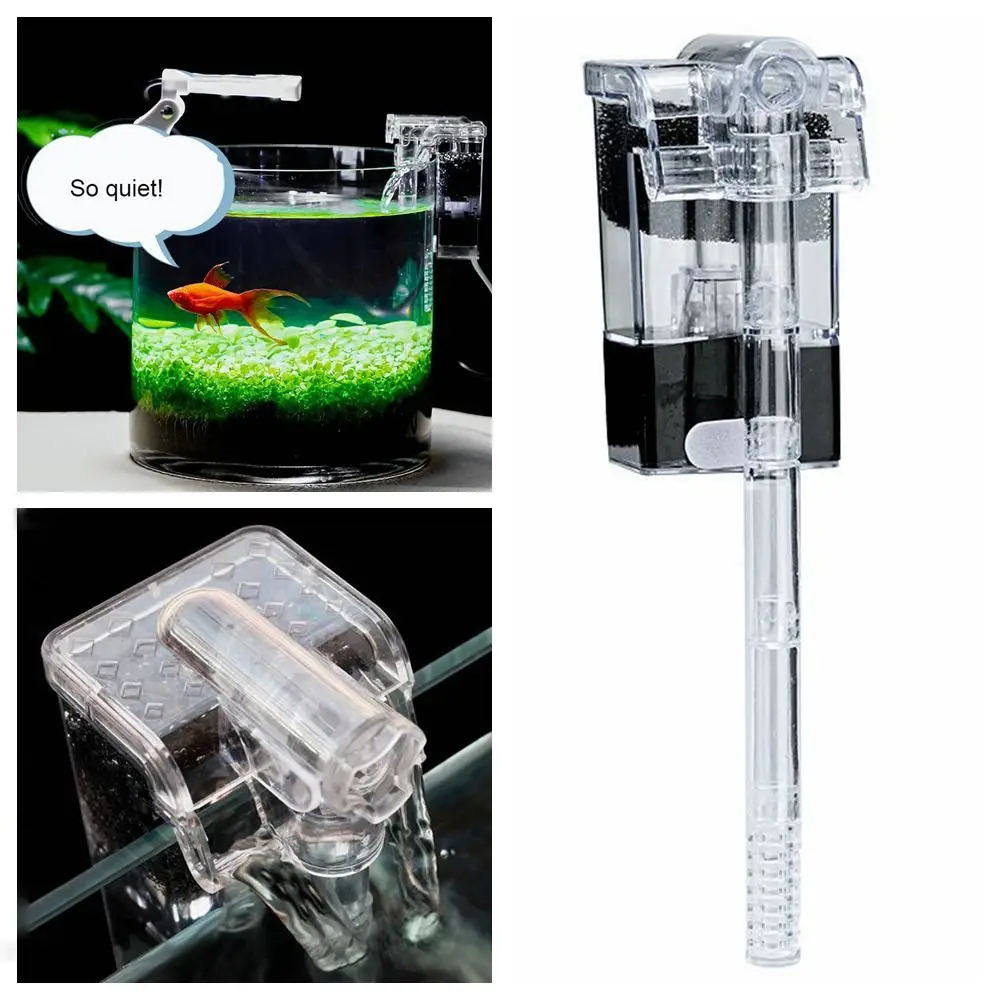 Water Purification USB/plug Submersible Filtration Wall Mounted Waterfall Fish Tank Filter Waterfall Suspension Three in One