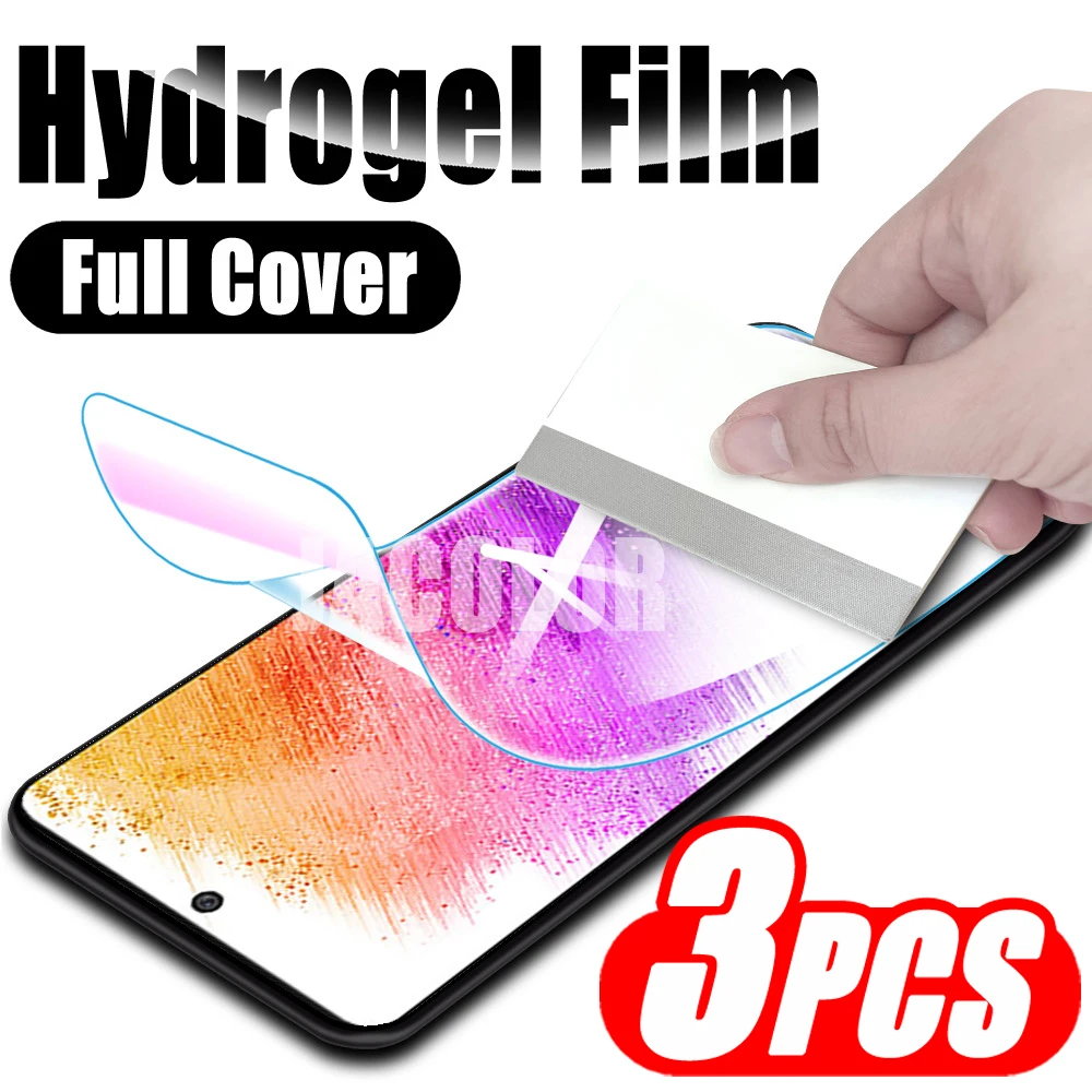 3PCS Gel Film For Samsung A73 5G A72 A71 4G A70S A70 Hydrogel Front Screen Protector Samun Glaxy A 73 72 71 70 Not Safety Glass