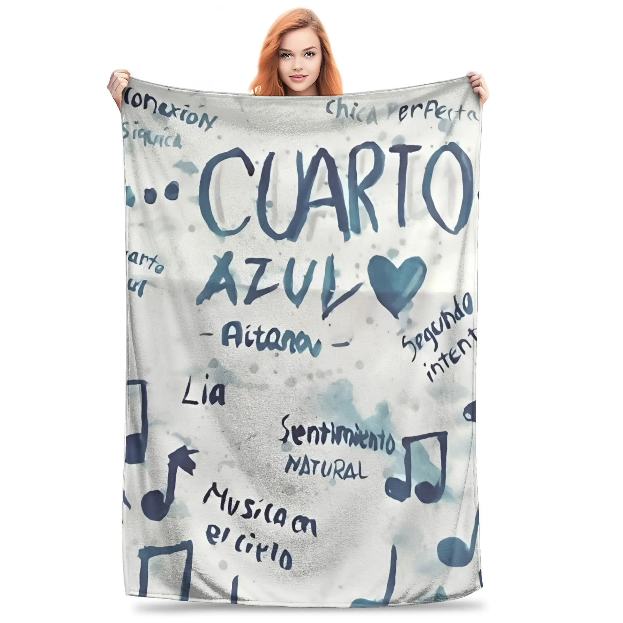 Aitana Music Singer  Soft Blanket  Children Plush Throw Blanket Fashion Couch Chair Flannel Bedspread Sofa Bed Cover