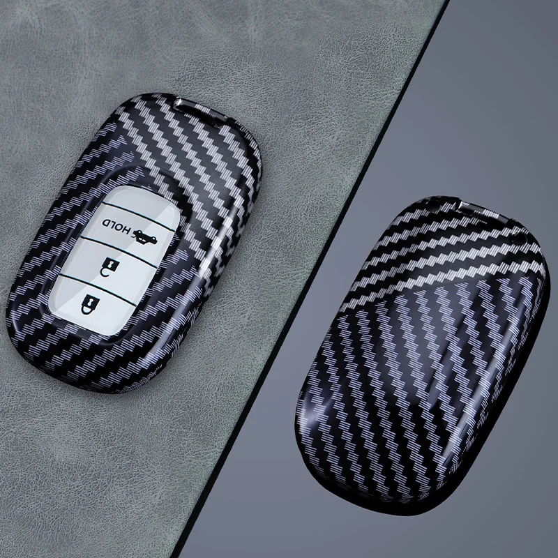 

3 Buttons Carbon fiber Car Key Case Cover For Honda Civic Accord HR-V CR-V CRV 2022 2023 Auto Shell Fob Holder Car Accessories