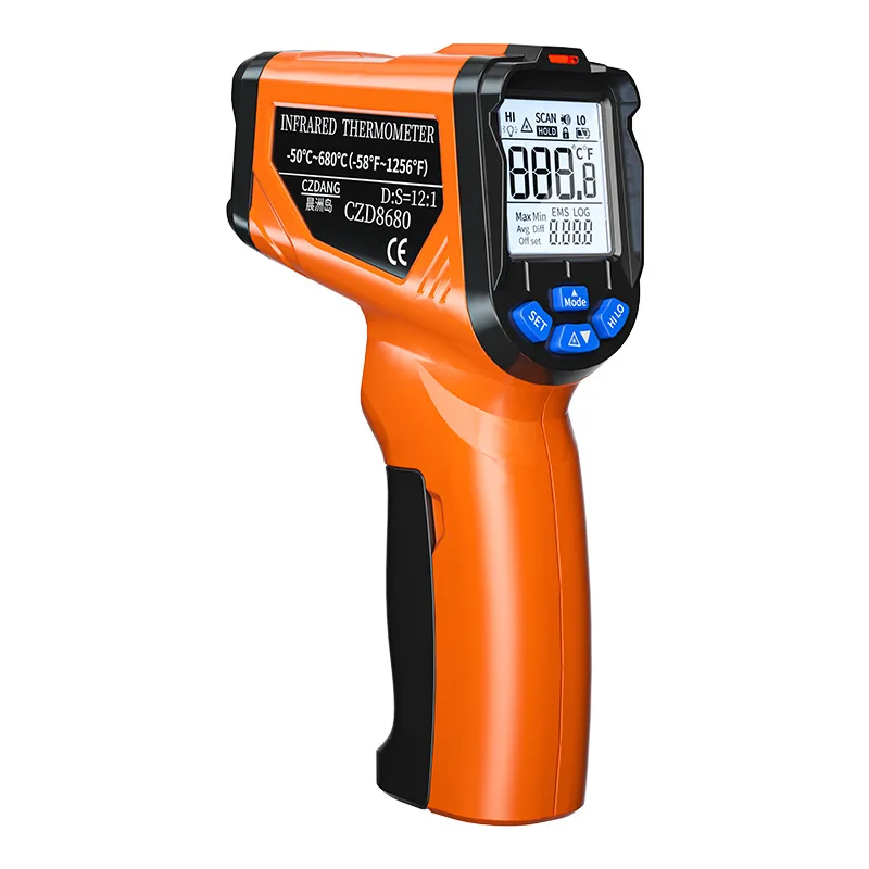 Infrared Thermometer Industrial Thermometer Handheld Commercial Oil Temperature Gun Kitchen Baking