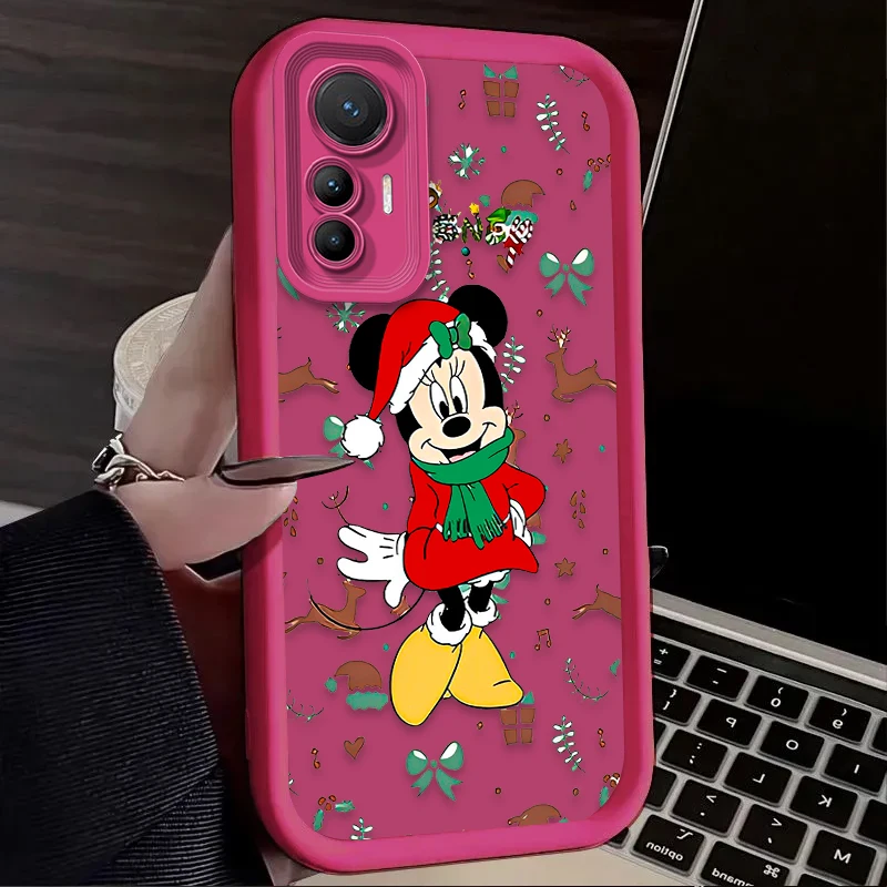 Christmas Mickey Minnie Case for Xiaomi 14T 13T 12T 11T 13 12 11 Lite 5G NE POCO X6 X5 F6 F5 F3 X4 GT X3 NFC M5S C65 M6 Pro 4G