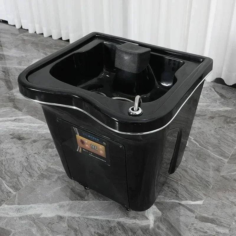 Hydraulic Shampoo Backwash Unit with Massage Bed Styling Chair for Salon Beauty Treatments