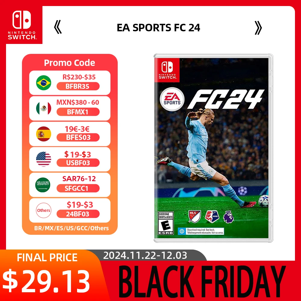 Nintendo Switch Game Deals-ea Sport fc 24-Spiele-Patrone physische Karte für Switch oled Lite