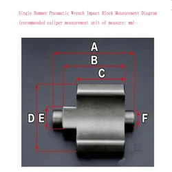 Chiave pneumatica a cannone pneumatico Strike Block nuovi accessori originali chiave pneumatica Strike Block blocco eccentrico tutti i modelli sono C