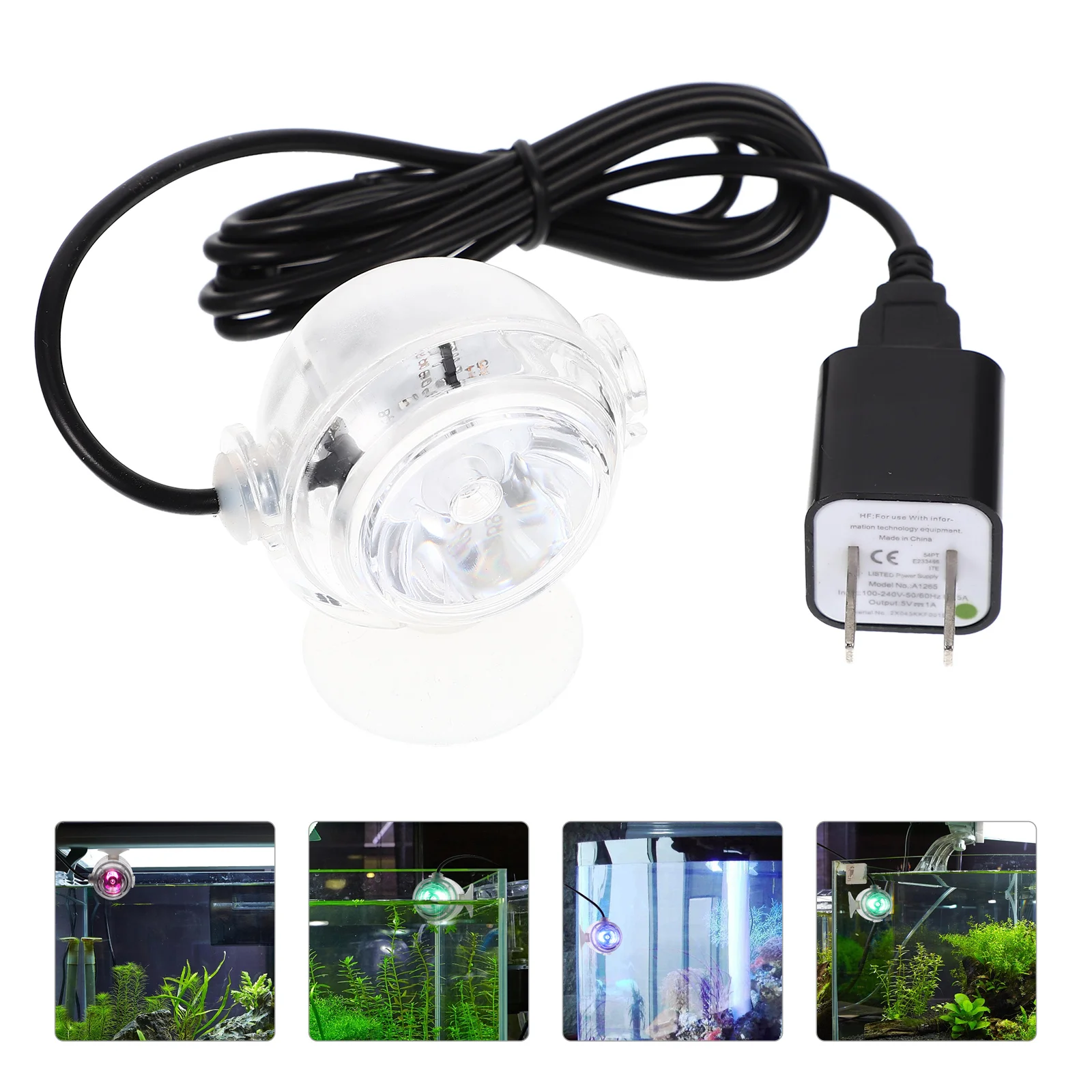 

Fish Tank Spotlight Accessories Aquarium LED Underwater Lights Halloween Abs for Colorful