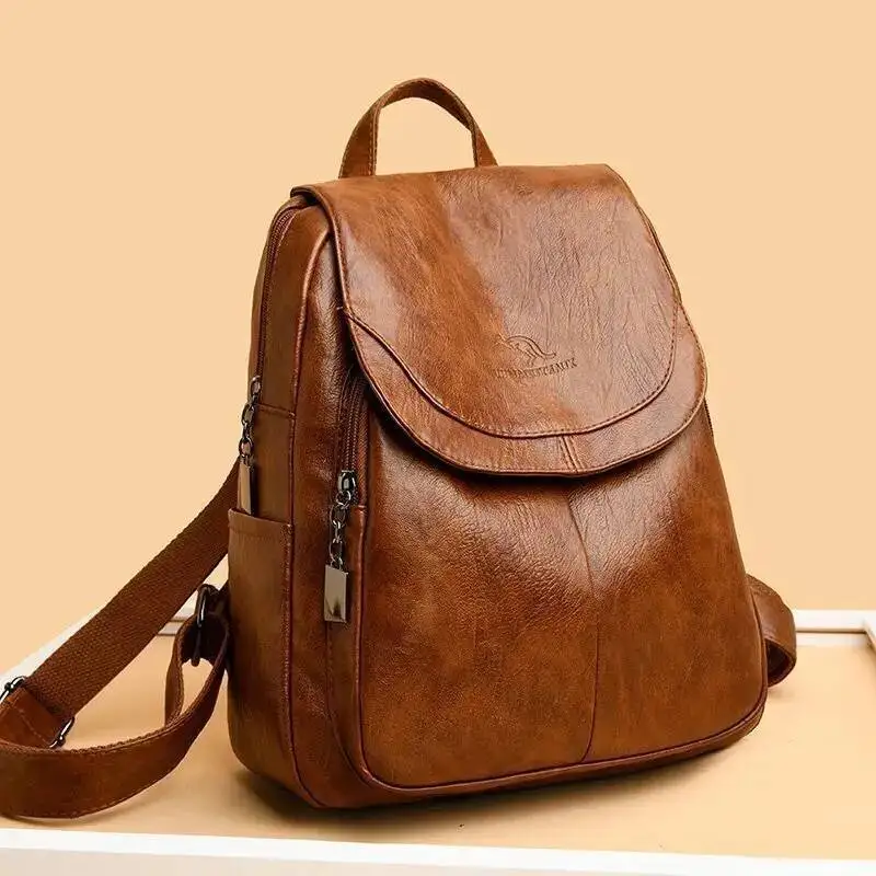 

2025 Fall Winter New American Trendy Anti Theft Large Capacity Backpack Women Unique Design Fashion Handbag