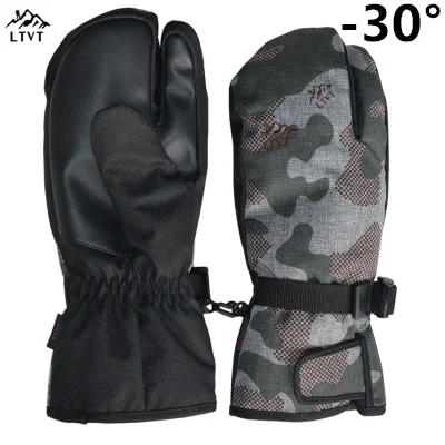 

LTVT-Waterproof Ski For Men And Women, Snowboard Motorcycle Riding Winter Gloves, Unisex Snow Gloves