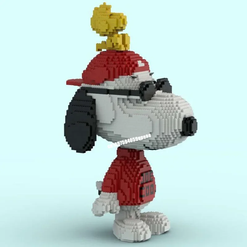 Nuevo 6607 Uds. De dibujos animados de perro famoso Moc Woodstock, personaje de figura construcción, modelo personalizado, rompecabezas Diy, Ideas creativas, juguetes para niños, regalos