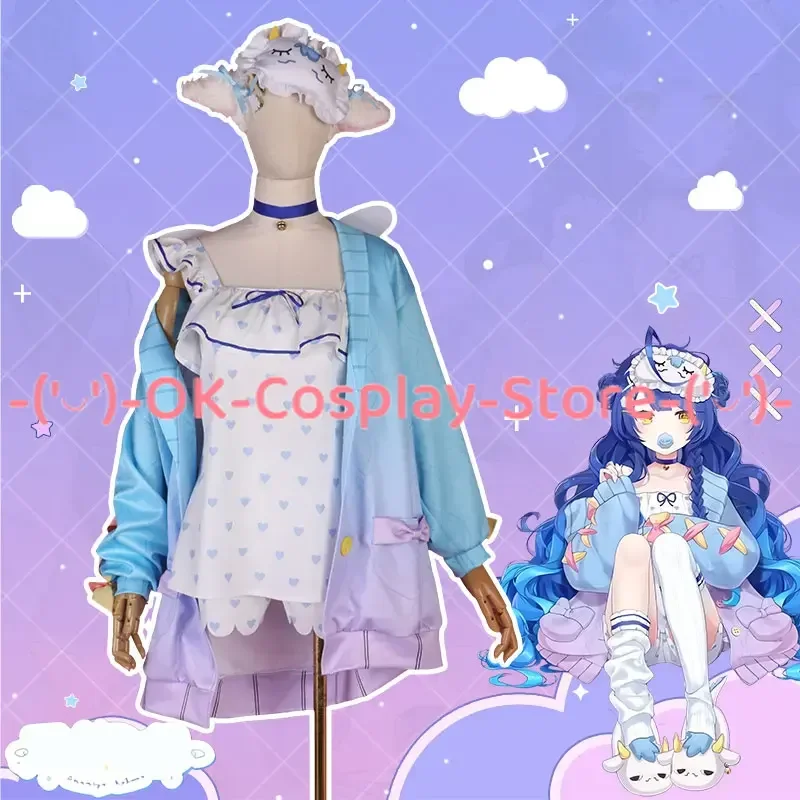 Amamiya Kokoro Cosplay Costume Women Cute Pajams Anime Clothing Halloween Carnival Uniforms Vtuber Cosplay Dress Custom Made