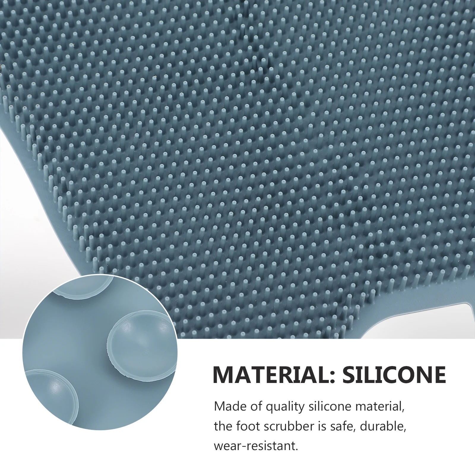 

1pc Silicone Bath Massage Pad Durable Exfoliating Feet Cleaner Cushion Non-Skid Design Shower Foot Massager Scrubber Bathroom