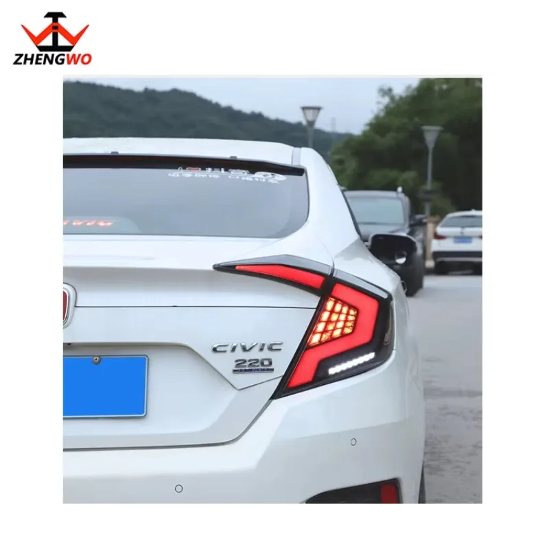 

Задний фонарь ZHENGWO Led RGB для Honda Civic 10-го поколения 2016-2020 годов с хорошим качеством