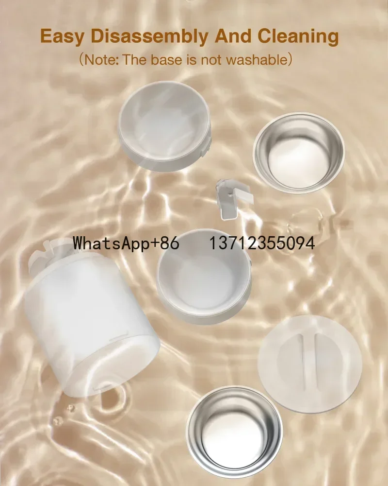 Doppel mahlzeit Hund وحدة تغذية أوتوماتيكية Katzen أداة توقيت الطعام الذكية Schüssel Automatche الانفصال توقيت تغذية الحيوانات الأليفة