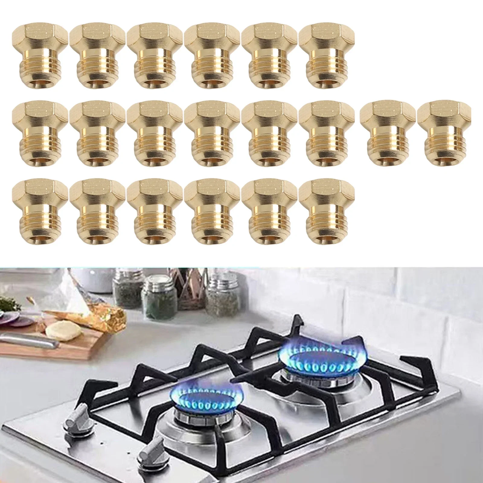 Camping Cooking for lpg Conversion Kit Grill Replacement Nozzles Gas Conversion Kit Quick-Connect Nozzles for versatile Cooking