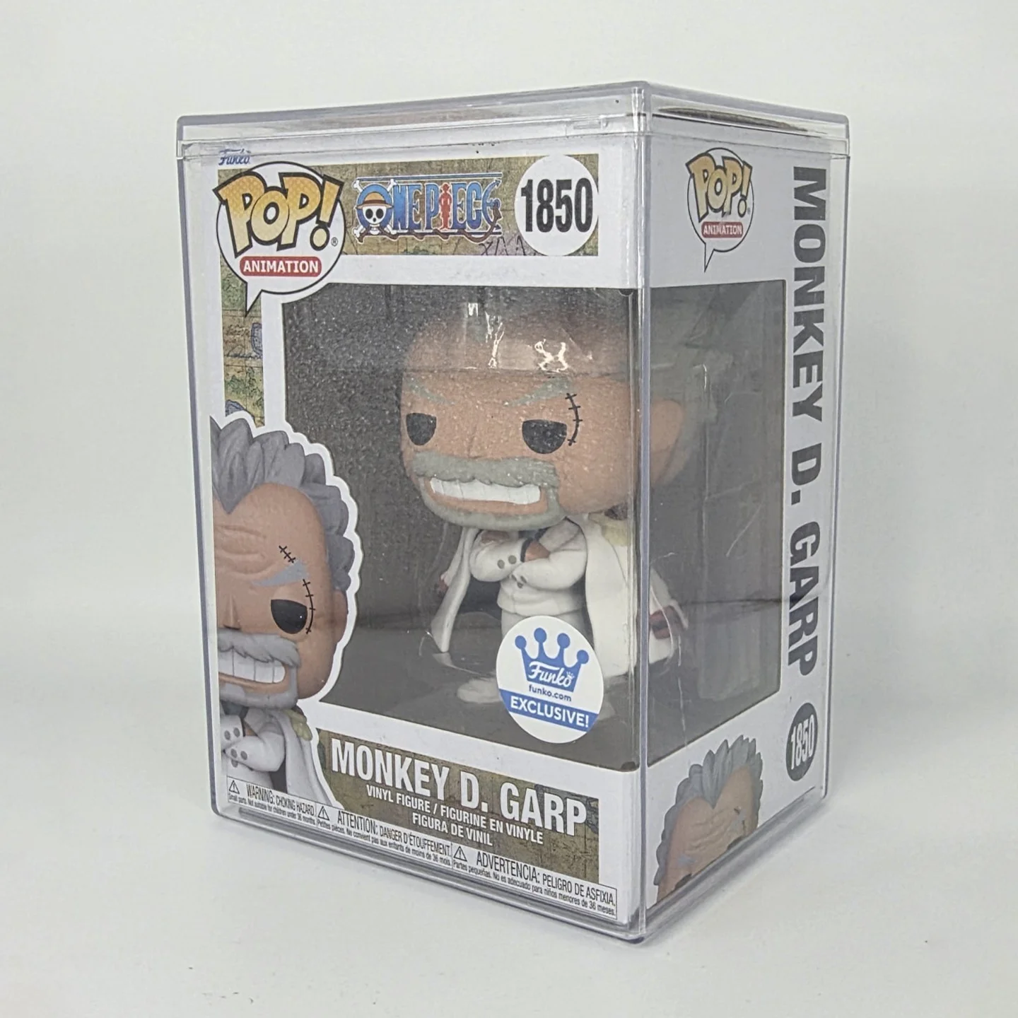 

Monkey D Garp Figure #1850 Funko Pop Official Genuine Toy,Anime One Piece Limited Edition Statue Fans Gift With Hard Protector