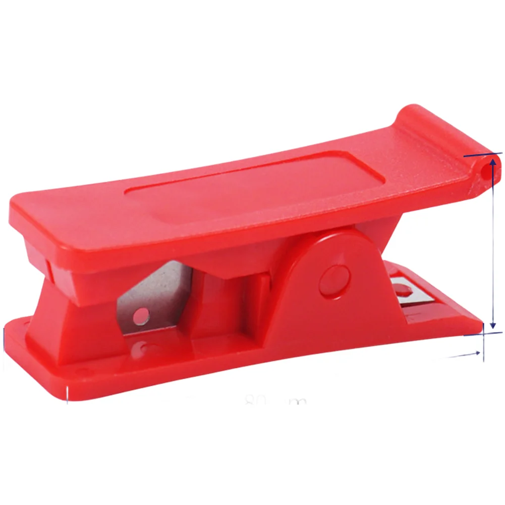 Professional PU PE Hose Pipe Trimming Tool for Water Purifier Nylon Tubing with V Shaped Alignment and ABS Body