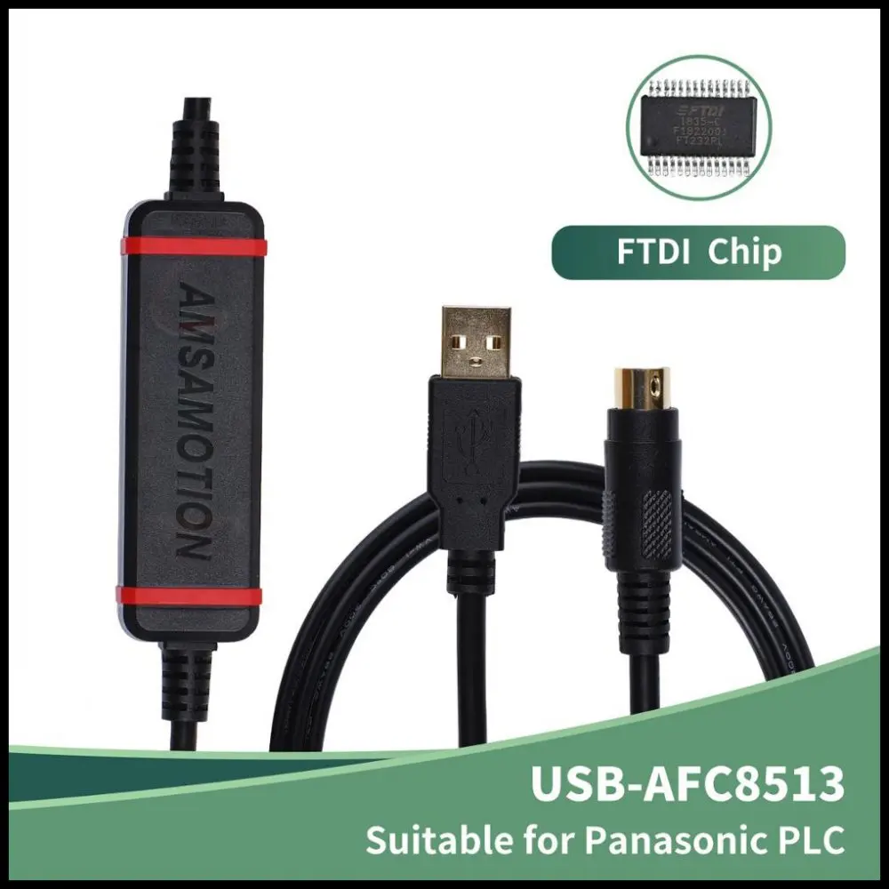 

CNC Suitable Panasonic PLC Programming Cable FP0 FP2 FP-X FP-G Series Download Cable USB-AFC8513