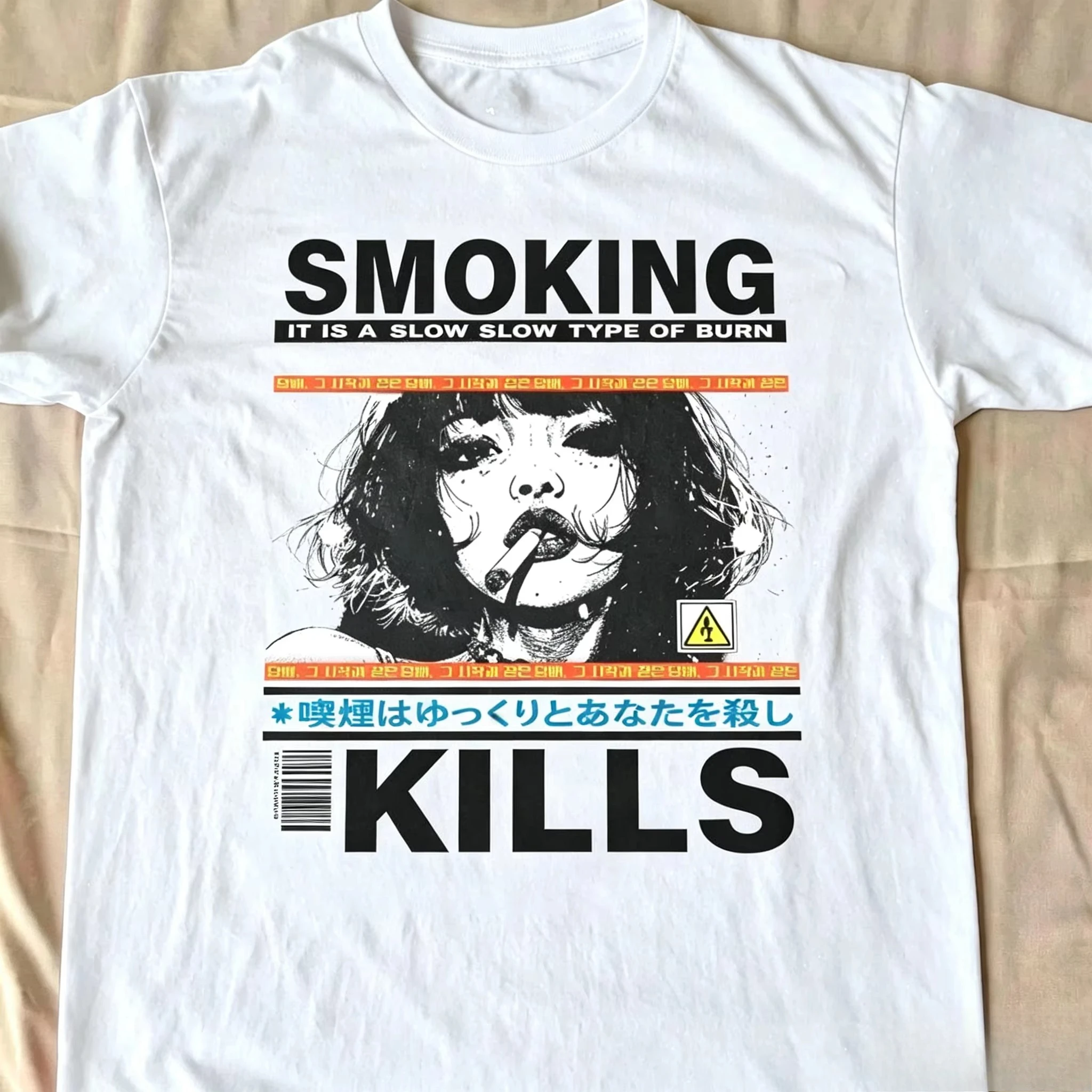 2026 _Smoking Kills_ Men's and Women's Best-selling Retro Comic Style Pattern T-Shirt