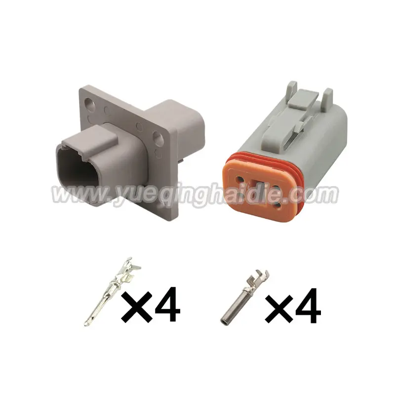 4 Pin DT06-4S/DT04-4P-L012 Electrica Automotic  Socket Wiring Harness  Connector Terminals Dummy Seals Socket  Plug