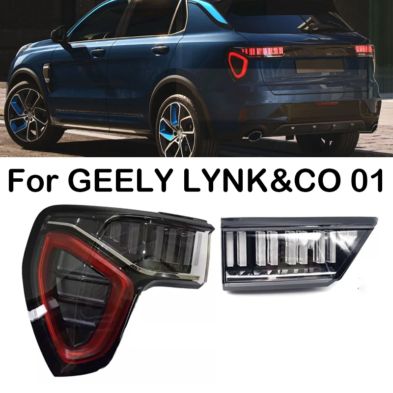 

For GEELY LYNK&CO 01 LED Car Rear Bumper Tail Light Assembly Tail Lamp Taillights Rear Brake Lamp Reverse Light Turn Signal Lamp