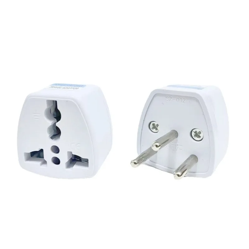 1pcs Universal CN AU EU US UK to Israel Power Plug Adapter European Israel Travel Adapter Plug Converter 10A 250V White